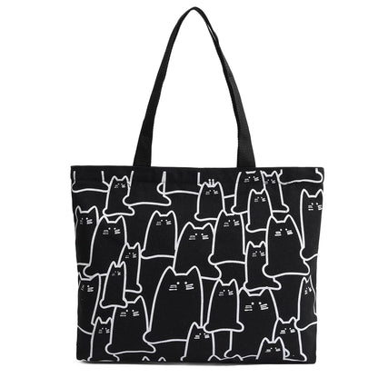 Canvas Cat Tote