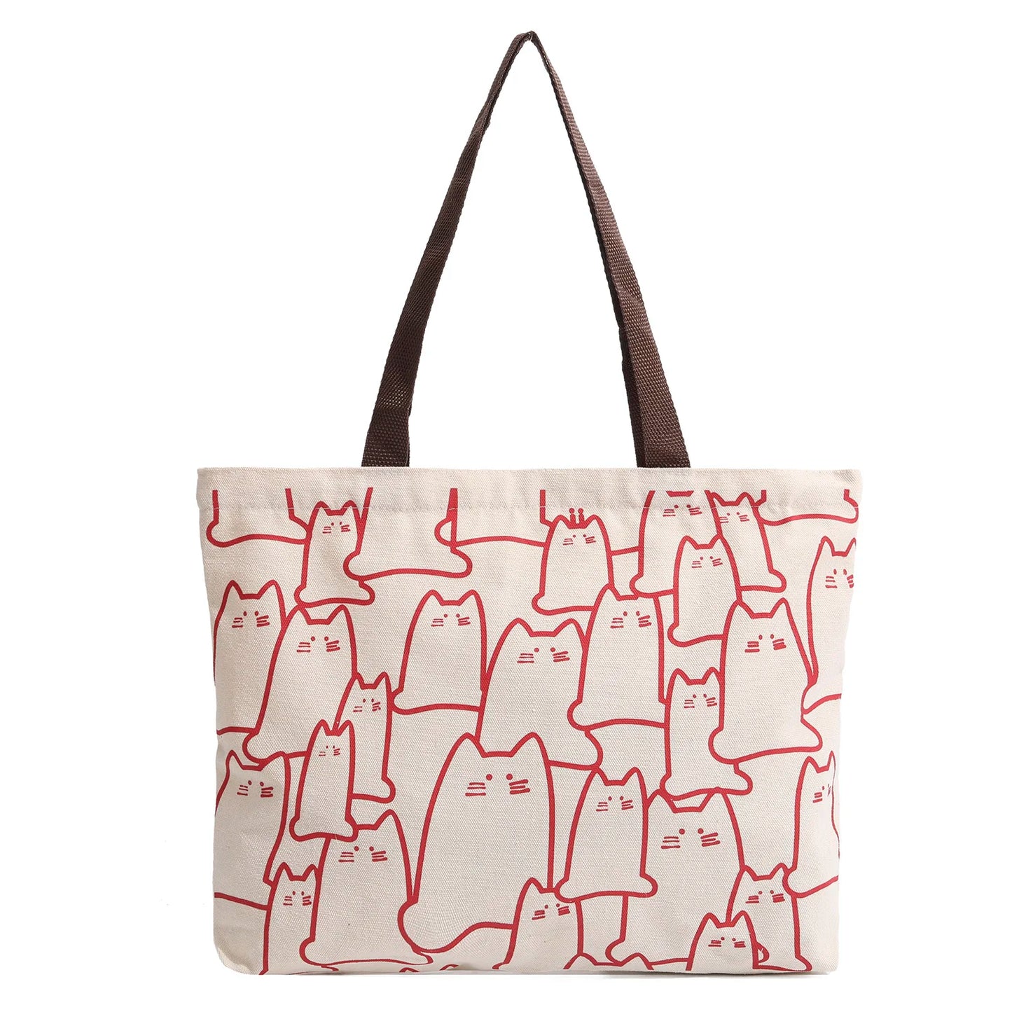 Canvas Cat Tote